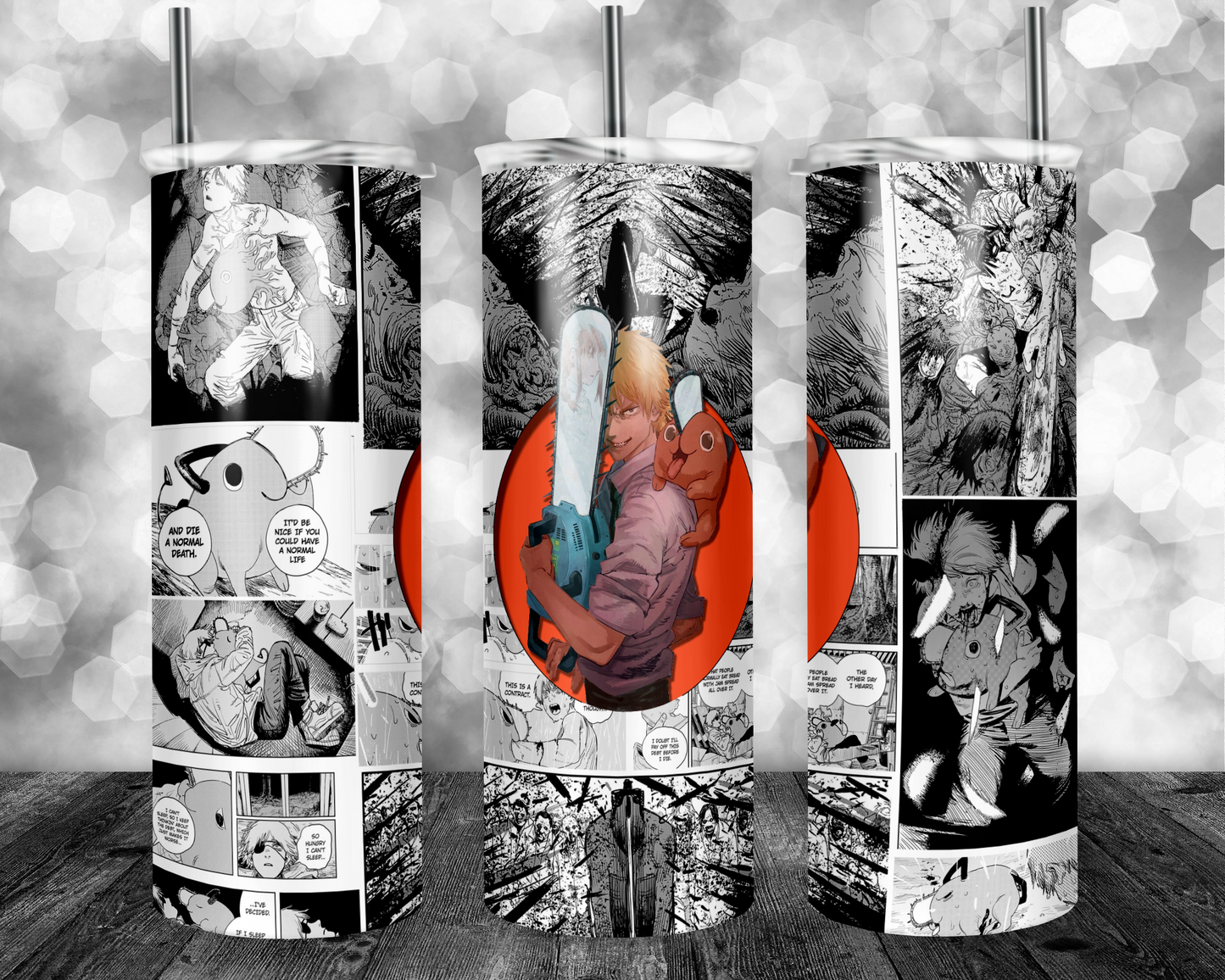 Chainsaw Demon Manga Panel Tumbler
