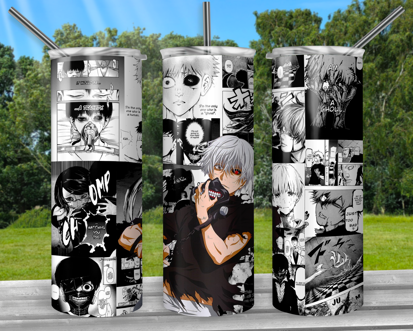 Ghoulish Leader Manga Panel Tumbler