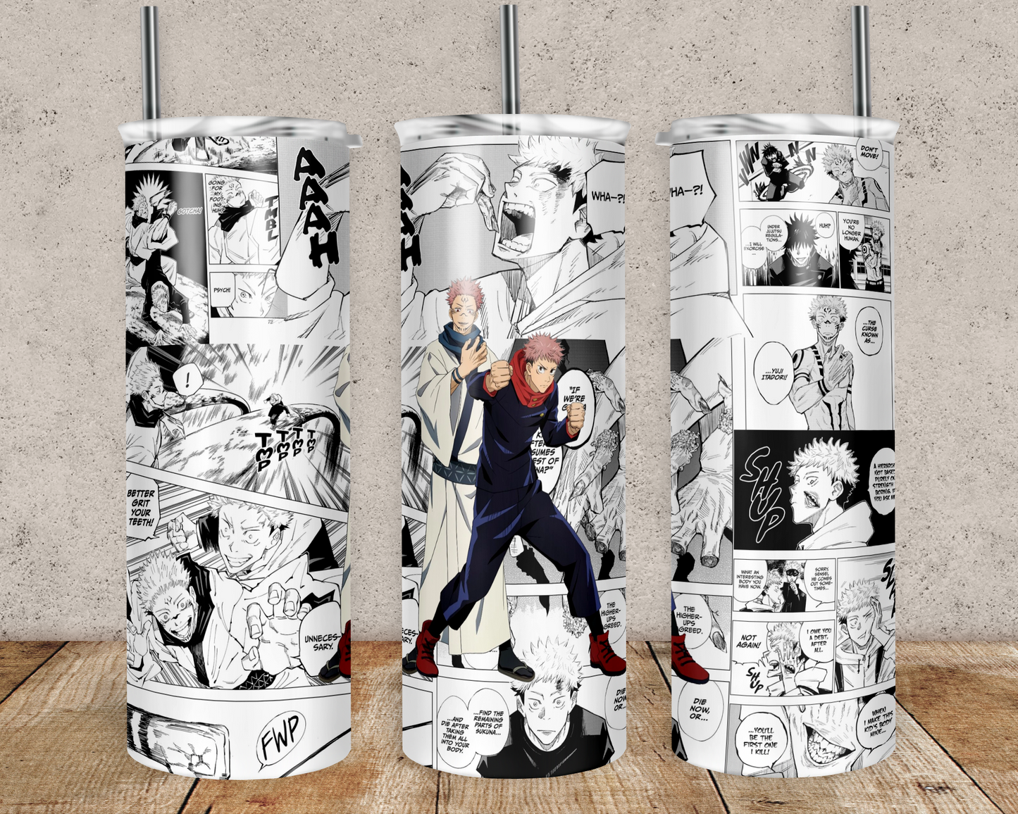 Yuji Itadori/ Sukuna Manga Panel Tumbler