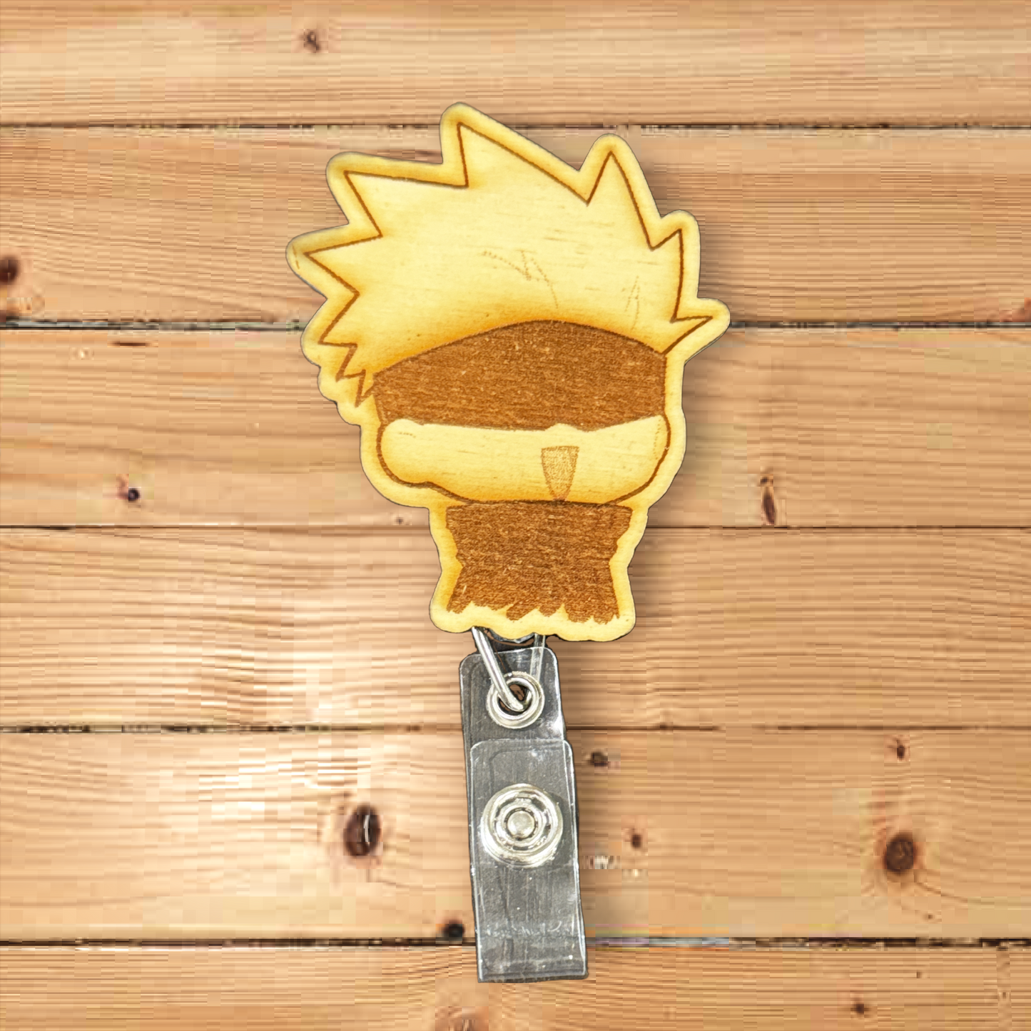 Chibi Gojo Retractable Badge Reel