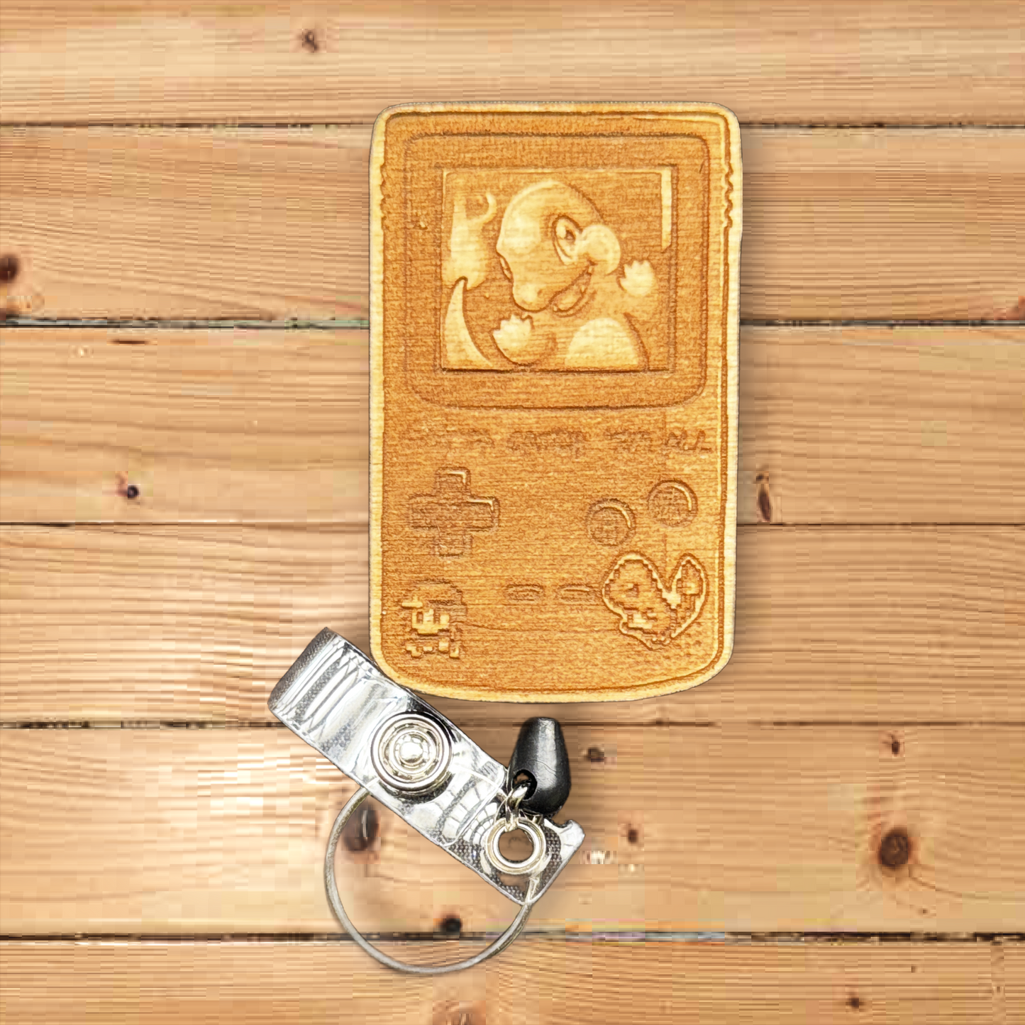 Charmander Gameboy Retractable Badge Reel