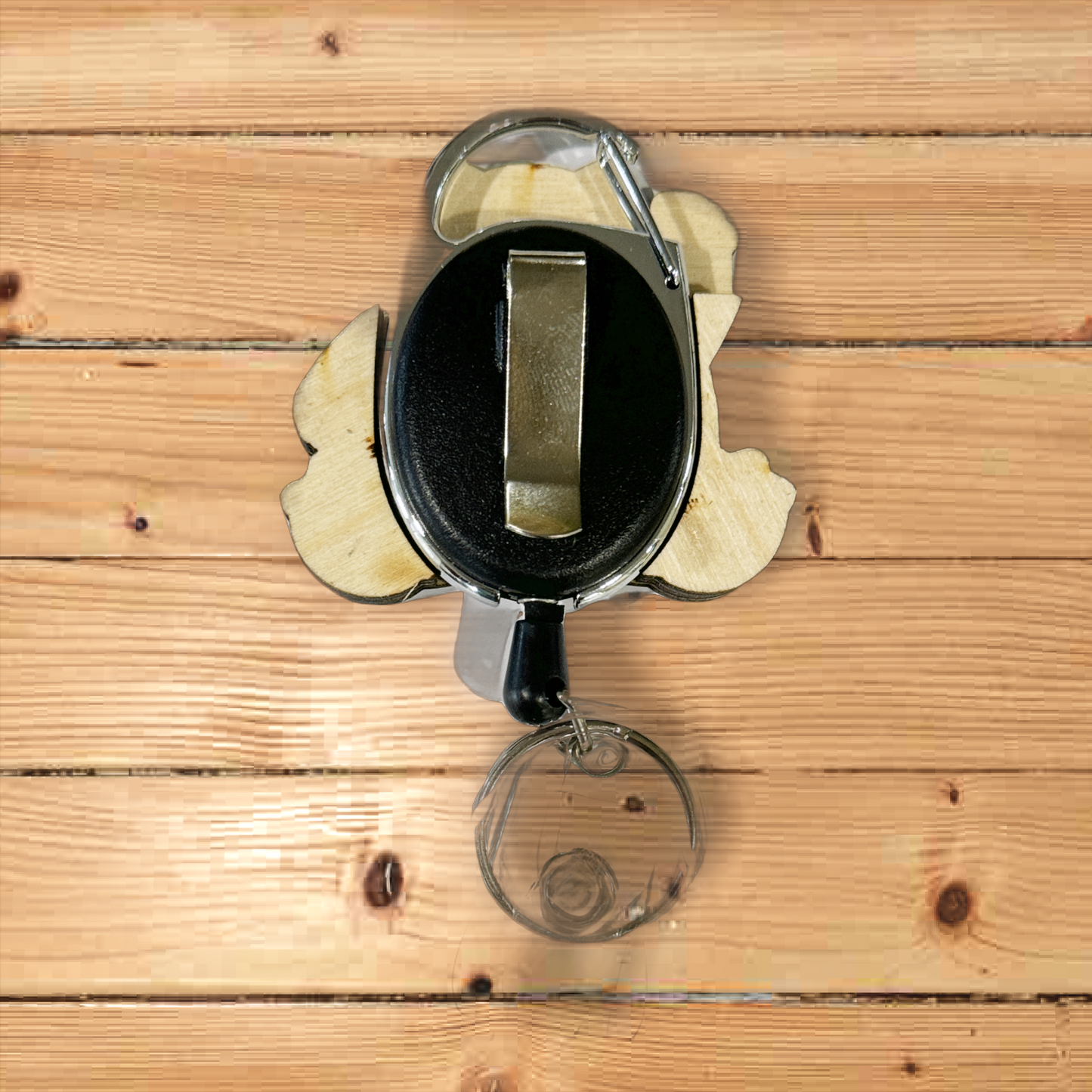 Happy Snorlax Retractable Badge Reel