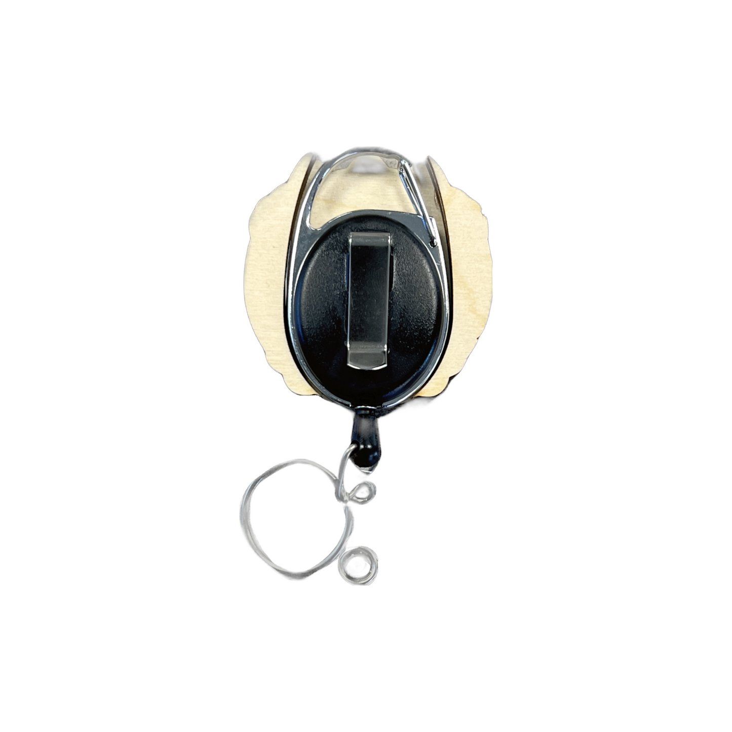 The Sunny Wooden Retractable Badge Reel