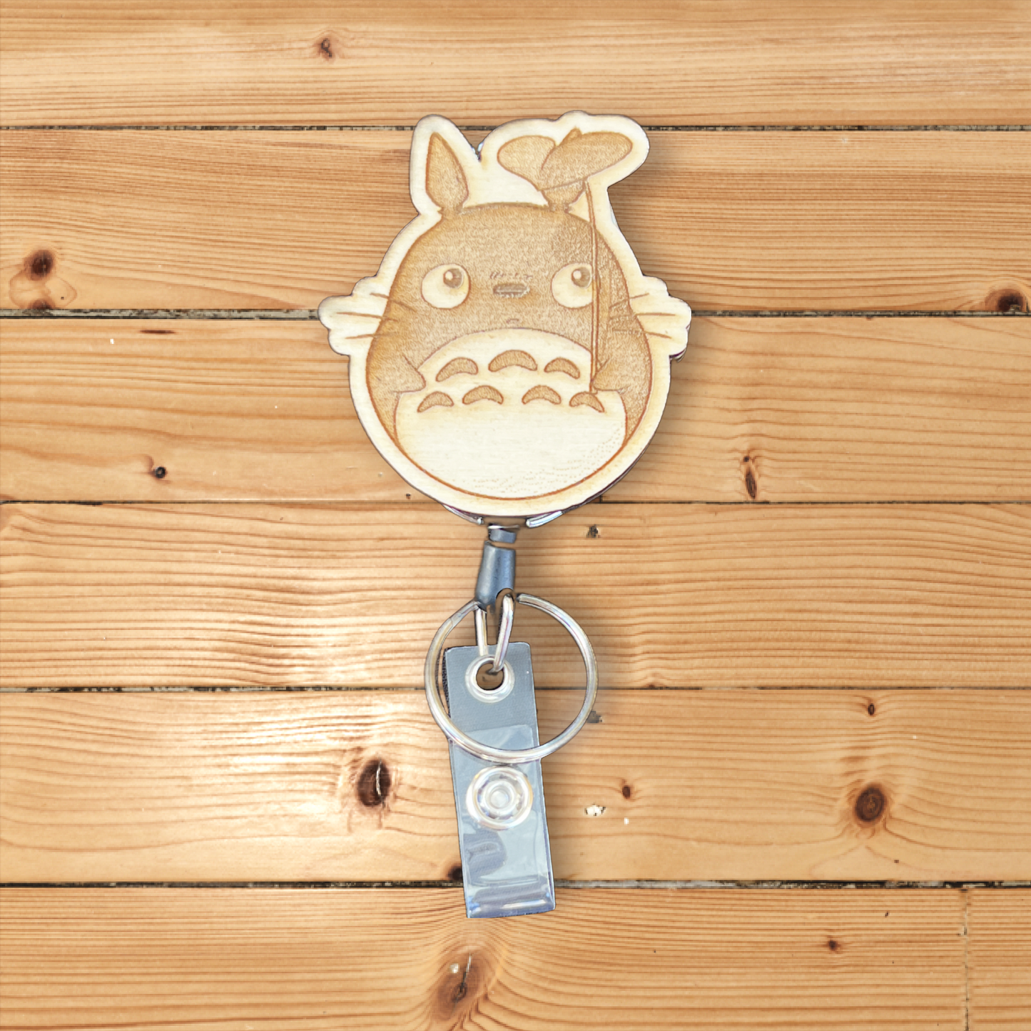 Chibi Totoro Retractable Badge Reel