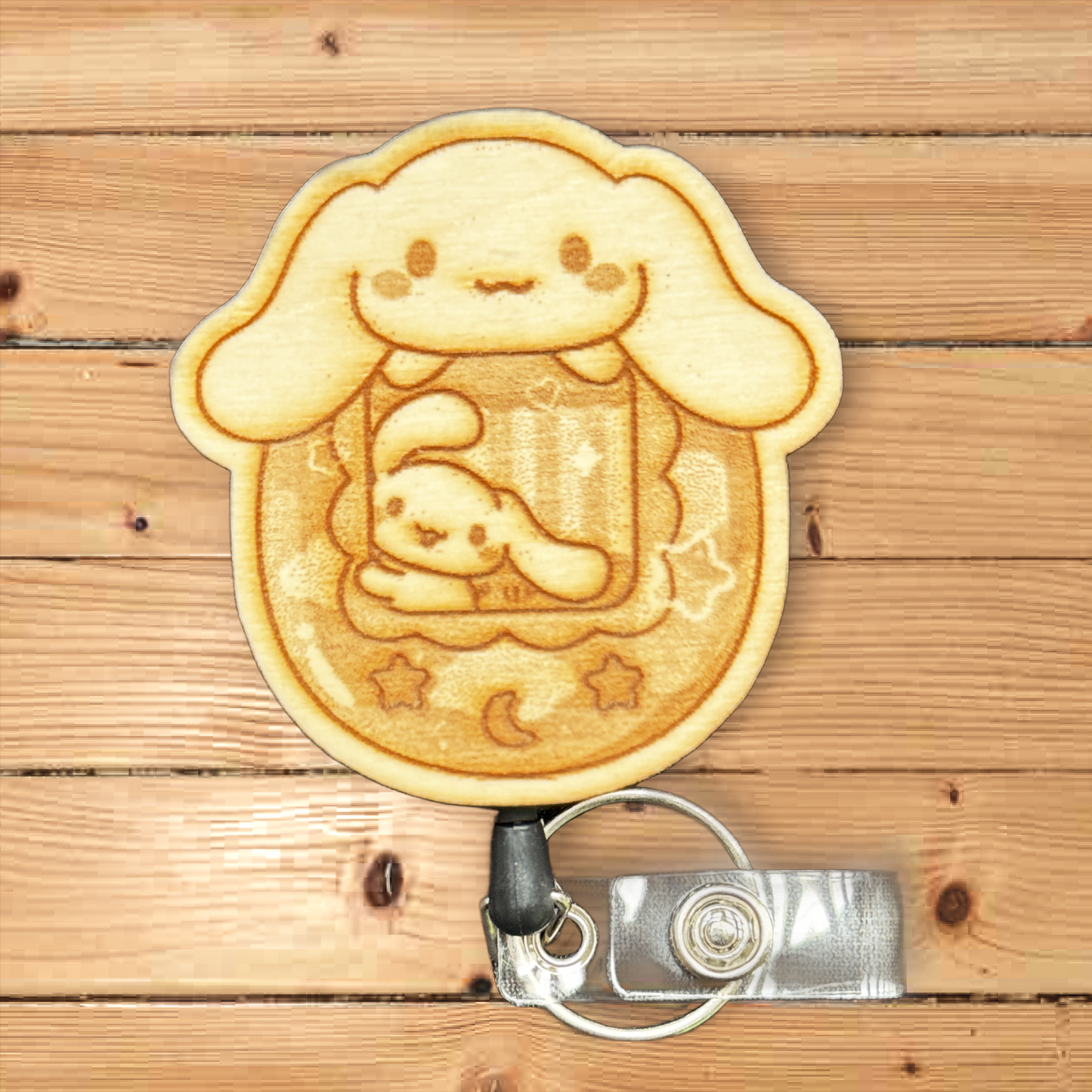 Cinnamo Roll Retractable Badge Reel