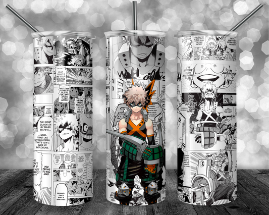 Hotheaded Flamethrower Manga Panel Tumbler