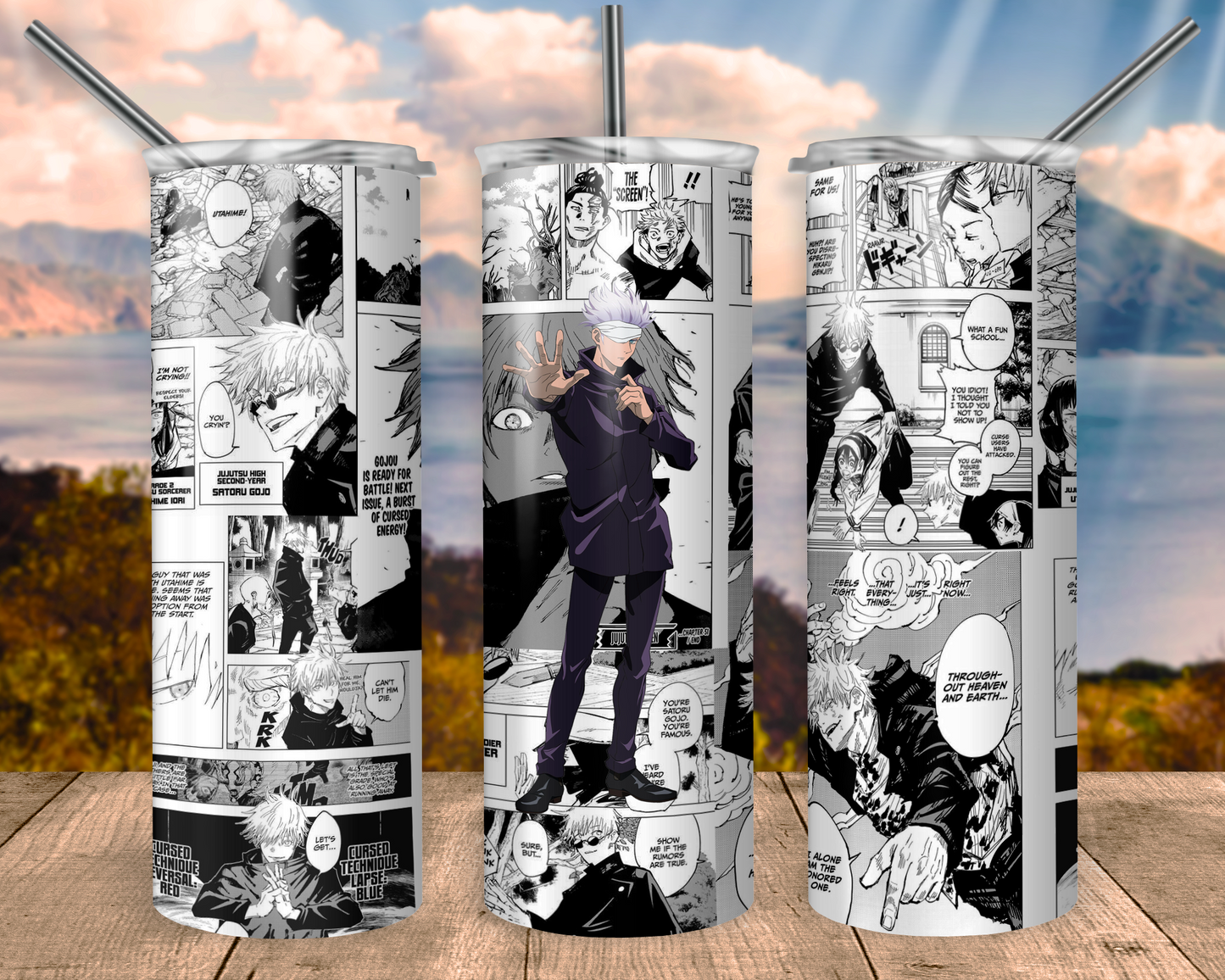 Blue Eyes Manga Panel Tumbler