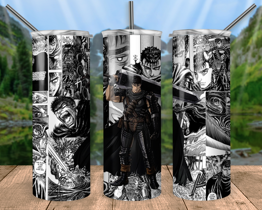 Dark Blade Wielder Manga Panel Tumbler