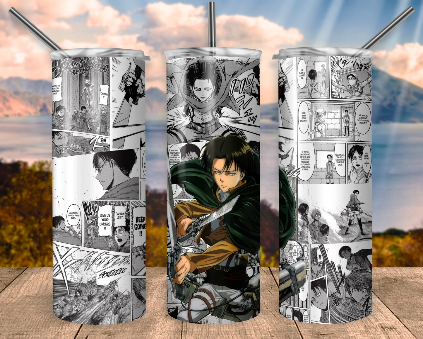 Fearless Captain Manga Panel Tumbler