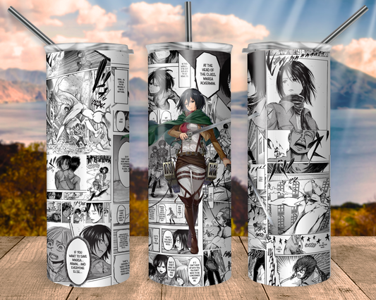 Supportive Soldier Manga Panel Tumbler