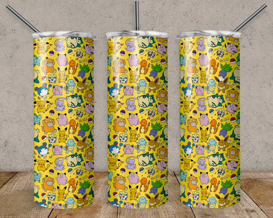 Pokemon Color Block Tumbler