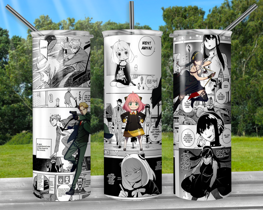 Secretive Family V2 Manga Panel Tumbler