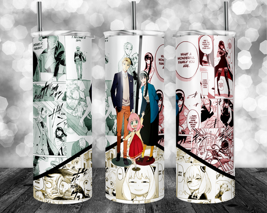 Secretive Family V2 Manga Panel Tumbler