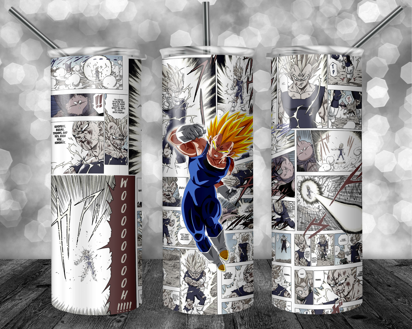 Blue Saiyan Prince Manga Panel Tumbler
