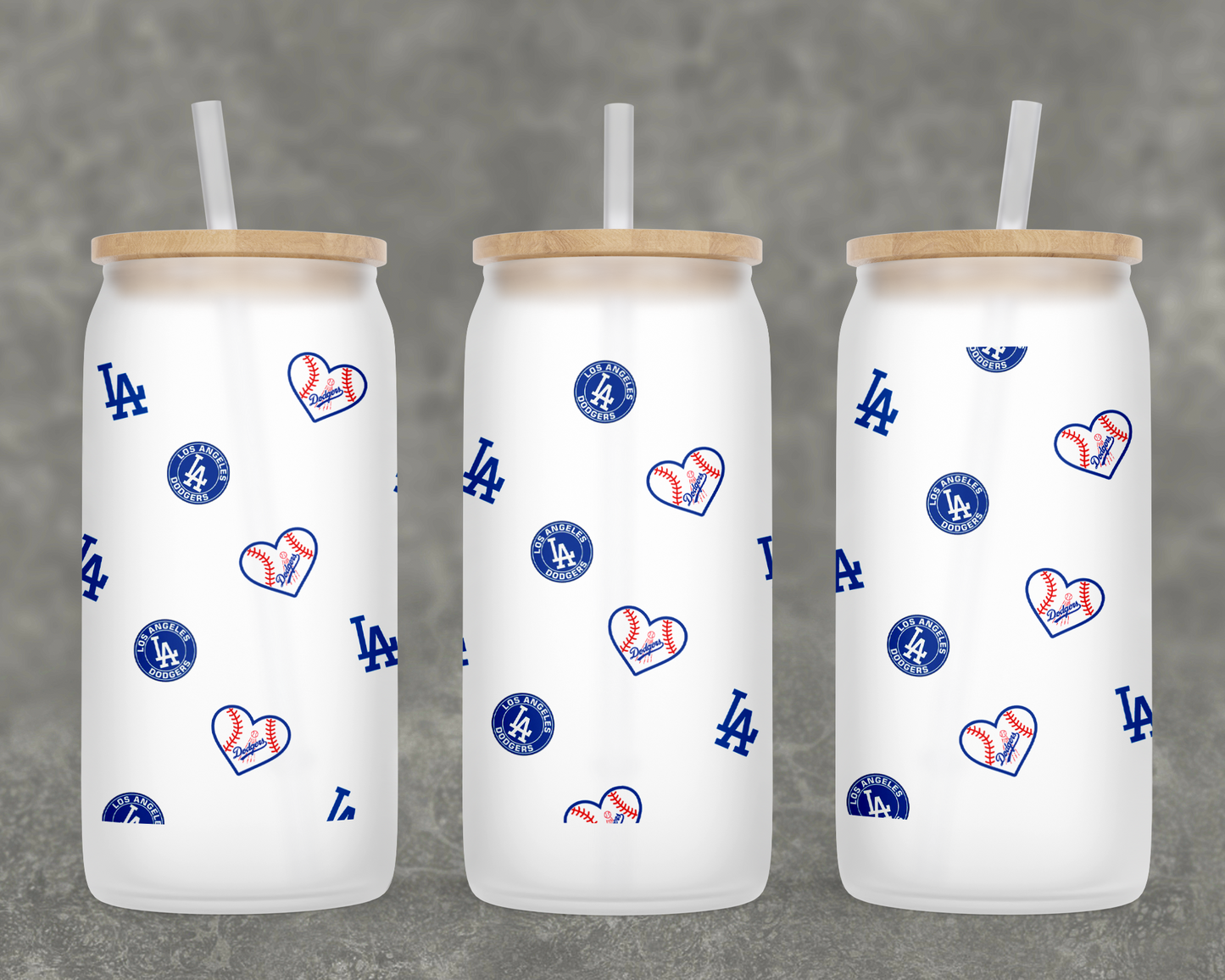 I heart LA Dodgers Frosted Cup