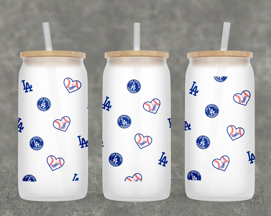 I heart LA Dodgers Frosted Cup